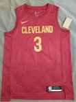 Maillot de Basket #3 Levert Cavaliers 22-23 Rouge Imprimé